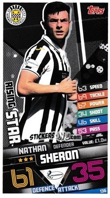 Sticker Nathan Sheron - SPFL 2020-2021. Match Attax - Topps
