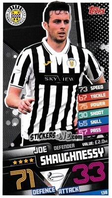 Sticker Joe Shaughnessy - SPFL 2020-2021. Match Attax - Topps