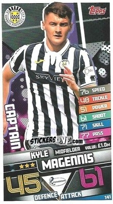 Sticker Kyle Magennis - SPFL 2020-2021. Match Attax - Topps