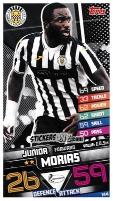 Sticker Junior Morias - SPFL 2020-2021. Match Attax - Topps