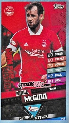 Sticker Ryan Hedges - SPFL 2020-2021. Match Attax - Topps