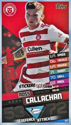 Figurina Ross Callachan - SPFL 2020-2021. Match Attax - Topps