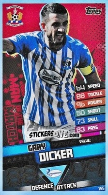 Figurina Gary Dicker - SPFL 2020-2021. Match Attax - Topps