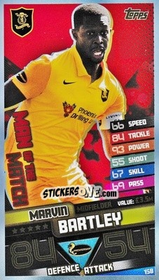 Sticker Marvin Bartley - SPFL 2020-2021. Match Attax - Topps