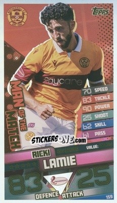 Sticker Ricki Lamie - SPFL 2020-2021. Match Attax - Topps