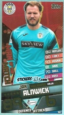 Cromo Jak Alnwick - SPFL 2020-2021. Match Attax - Topps