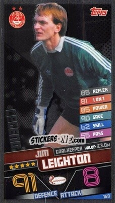 Sticker Jim Leighton - SPFL 2020-2021. Match Attax - Topps