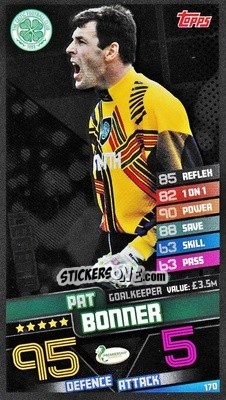 Cromo Pat Bonner - SPFL 2020-2021. Match Attax - Topps