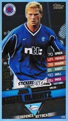Sticker Jorg Albertz - SPFL 2020-2021. Match Attax n. 176 - Topps
