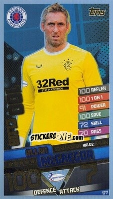 Figurina Allan McGregor - SPFL 2020-2021. Match Attax - Topps