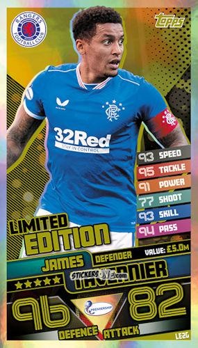 Figurina James Tavernier - SPFL 2020-2021. Match Attax n. LE2G - Topps