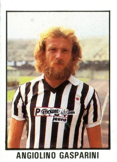 Figurina Angiolino Gasparini - Calcio Flash 1982 n. 18 - Edizioni Flash