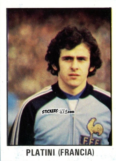 Sticker Platini - Calcio Flash 1982 n. 76 - Edizioni Flash