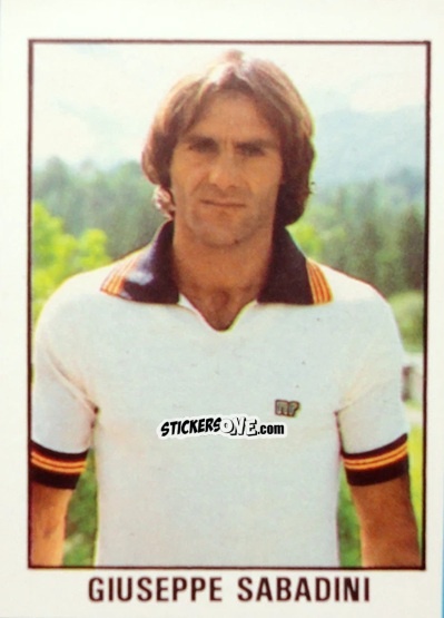 Sticker Giuseppe Sabadini - Calcio Flash 1982 n. 87 - Edizioni Flash