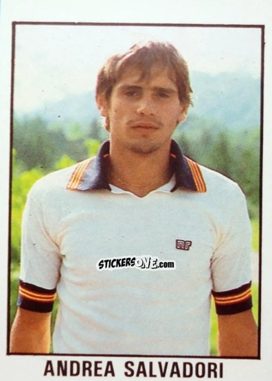 Sticker Andrea Salvadori - Calcio Flash 1982 n. 89 - Edizioni Flash