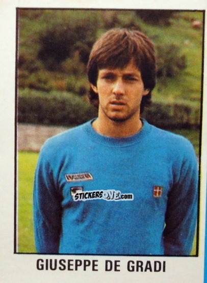 Figurina Giuseppe De Gradi - Calcio Flash 1982 n. 134 - Edizioni Flash