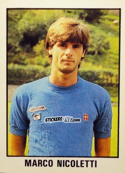 Figurina Marco Nicoletti - Calcio Flash 1982 n. 137 - Edizioni Flash