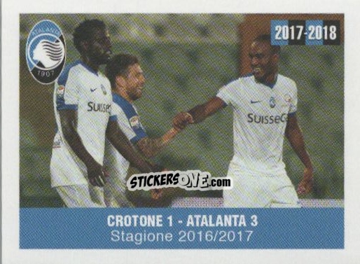 Cromo Crotone - Atalanta - Atalanta 2017-2018 n. 10 - Akinda