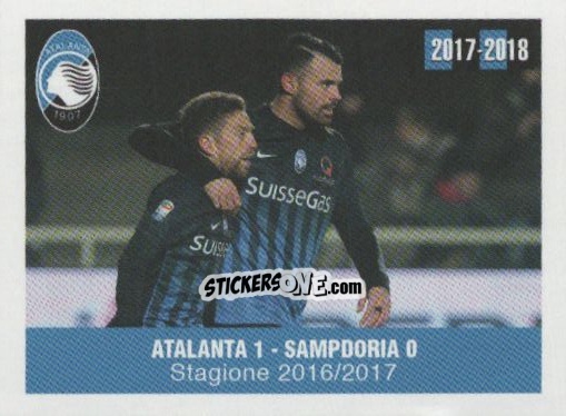 Cromo Atalanta - Sampdoria - Atalanta 2017-2018 n. 17 - Akinda