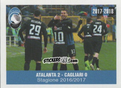 Cromo Atalanta - Cagliari - Atalanta 2017-2018 n. 20 - Akinda