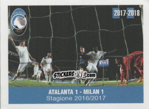 Cromo Atalanta - Milan - Atalanta 2017-2018 n. 27 - Akinda