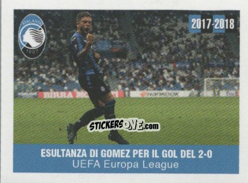 Figurina Esultanza Di Gomez - Atalanta 2017-2018 n. 42 - Akinda
