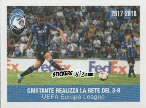 Cromo Cristante realizza il 3-0 - Atalanta 2017-2018 n. 43 - Akinda