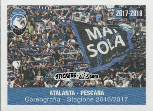 Cromo Atalanta - Pescara - Atalanta 2017-2018 n. 45 - Akinda
