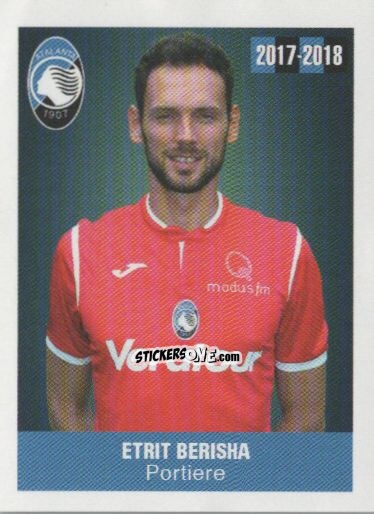 Figurina Etrit Berisha - Atalanta 2017-2018 n. 85 - Akinda