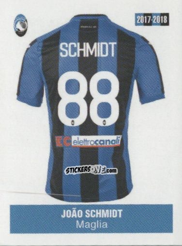 Figurina Joao Schmidt - Atalanta 2017-2018 n. 131 - Akinda