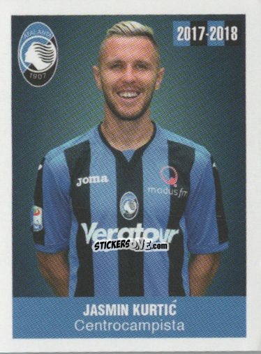 Cromo Jasmin Kurtic - Atalanta 2017-2018 n. 140 - Akinda