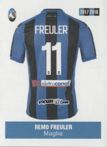 Figurina Remo Freuler - Atalanta 2017-2018 n. 147 - Akinda