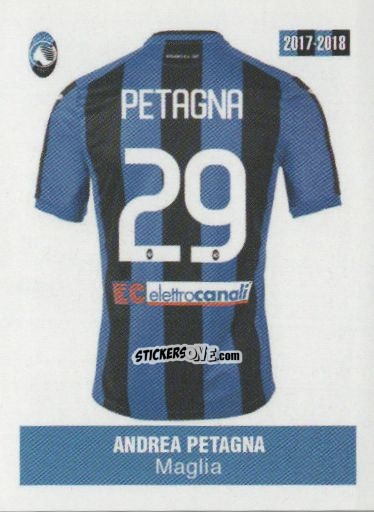 Cromo Andrea Petagna - Atalanta 2017-2018 n. 166 - Akinda