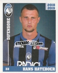 Sticker Hans Hateboer - Atalanta 2018-2019 n. 123 - Akinda