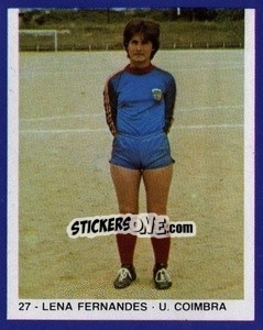 Sticker Lena Fernandes - Estrelas do Futebol 1982-1983 - Disvenda