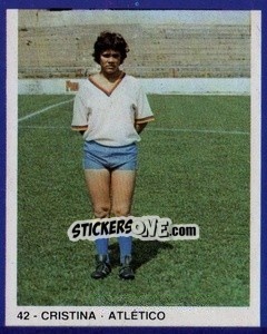 Sticker Cristina - Estrelas do Futebol 1982-1983 n. 42 - Disvenda