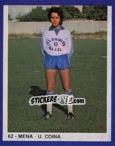 Cromo Mena - Estrelas do Futebol 1982-1983 - Disvenda