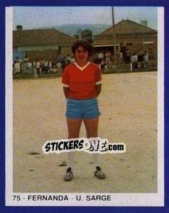 Sticker Fernanda - Estrelas do Futebol 1982-1983 - Disvenda