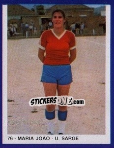 Cromo Maria João - Estrelas do Futebol 1982-1983 - Disvenda