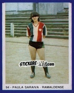Cromo Paula Saraiva - Estrelas do Futebol 1982-1983 - Disvenda