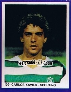 Cromo Carlos Xavier - Estrelas do Futebol 1982-1983 - Disvenda