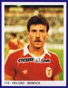 Cromo Veloso - Estrelas do Futebol 1982-1983 - Disvenda