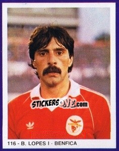 Sticker B. Lopes I - Estrelas do Futebol 1982-1983 - Disvenda