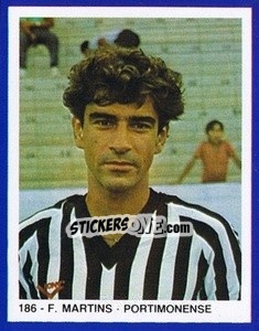 Sticker F. Martins - Estrelas do Futebol 1982-1983 n. 186 - Disvenda