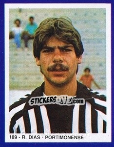 Sticker R. Dias - Estrelas do Futebol 1982-1983 n. 189 - Disvenda