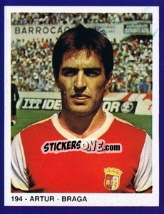Sticker Artur - Estrelas do Futebol 1982-1983 - Disvenda