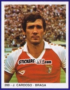 Cromo J. Cardoso - Estrelas do Futebol 1982-1983 - Disvenda