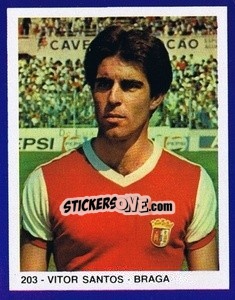 Cromo Vitor Santos - Estrelas do Futebol 1982-1983 - Disvenda