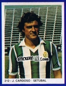 Cromo J. Cardoso - Estrelas do Futebol 1982-1983 - Disvenda