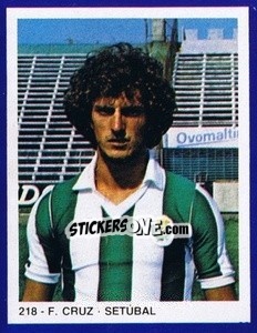 Sticker F. Cruz - Estrelas do Futebol 1982-1983 n. 218 - Disvenda